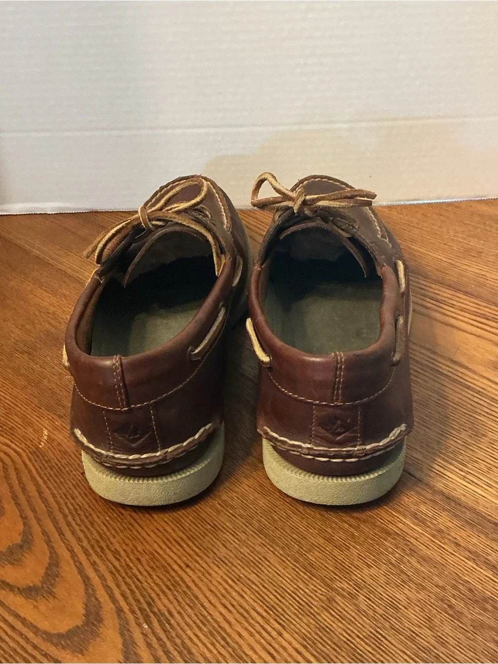 Sperry Top-Sider Brown Leather Authentic 2-Eye Boat Shoe. Size 11 (see size pic)